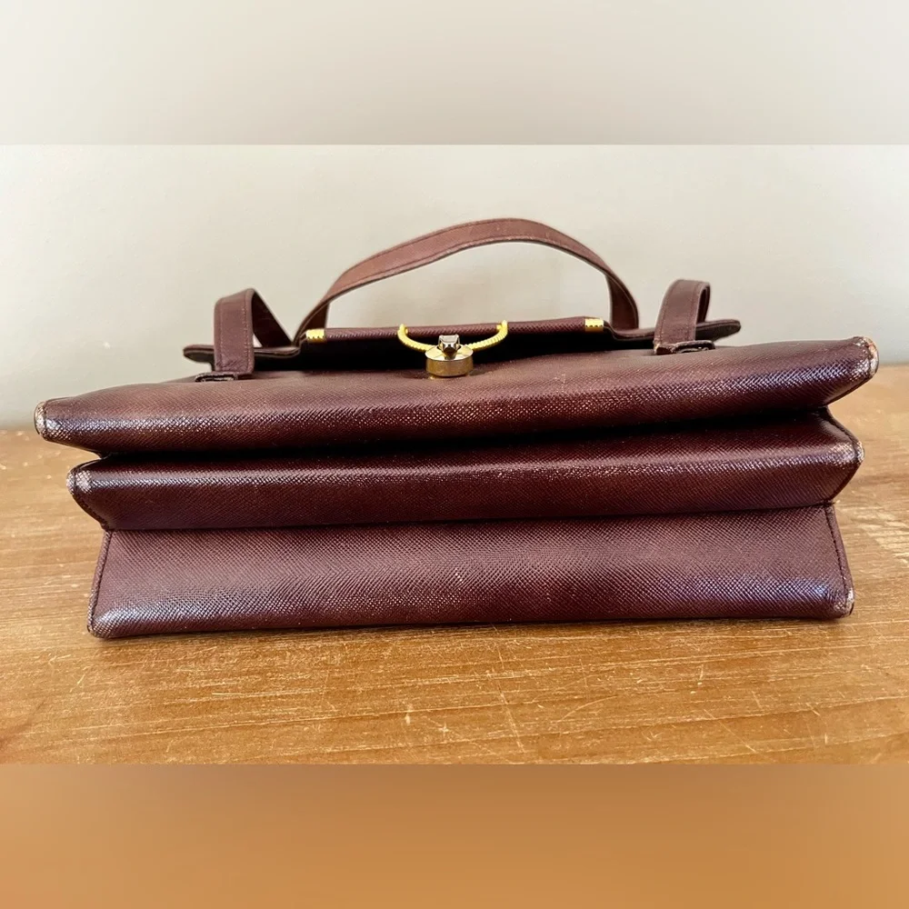 Vintage Brown Leather Handbag - Picture 8 of 8